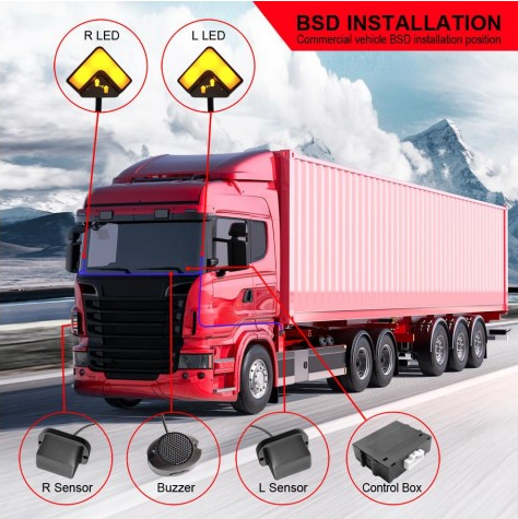 Blind Side Dectection Radar Sensors For School Bus.